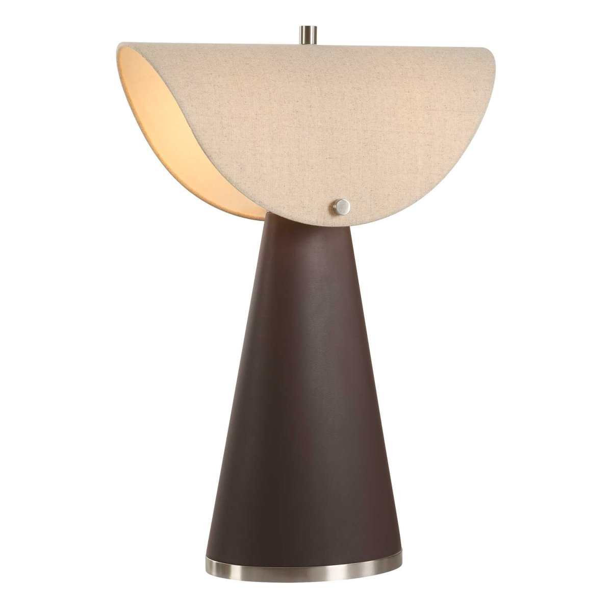 Conover Brown Modern Table Lamp - Uttermost - Table Lamp by Modest Hut