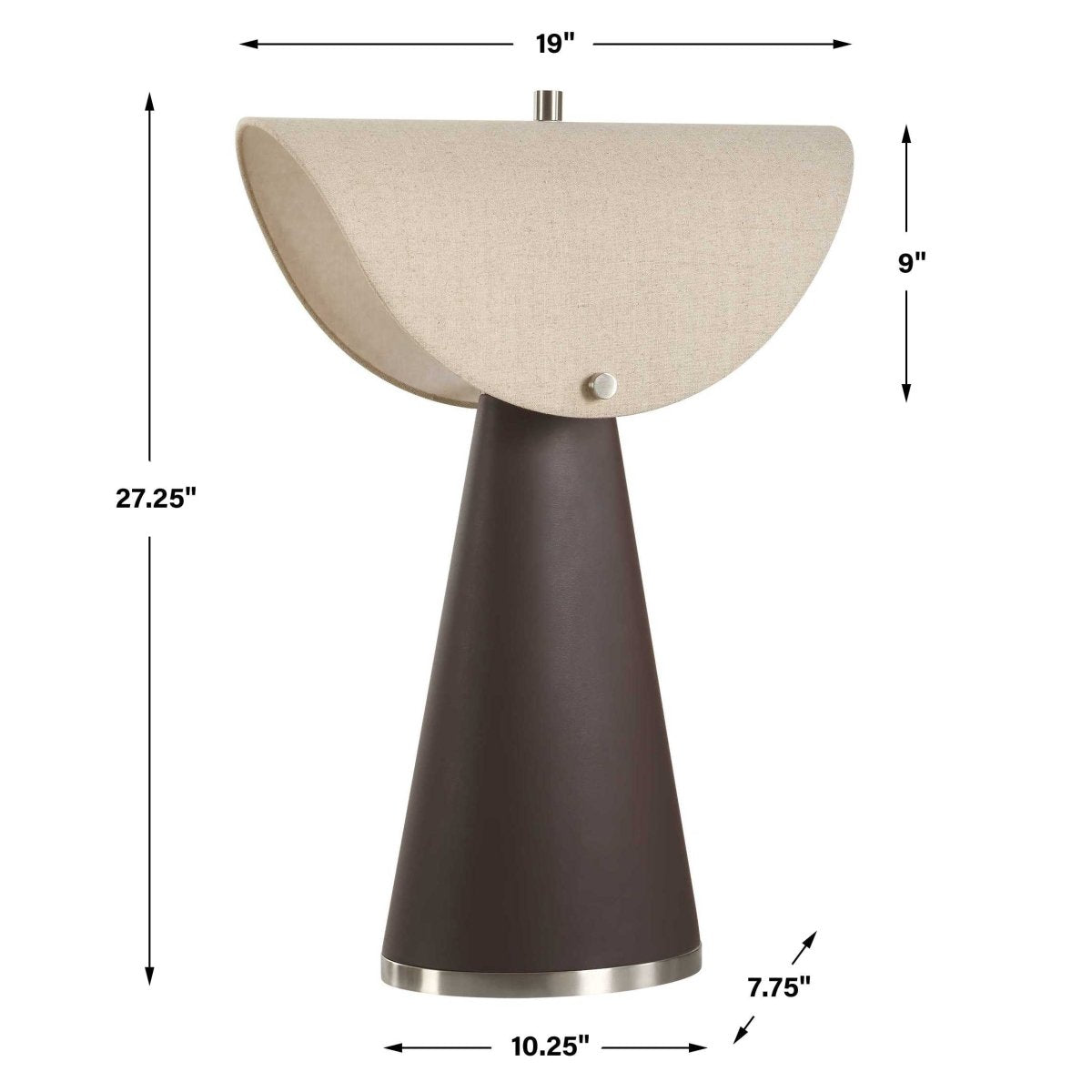 Conover Brown Modern Table Lamp - Uttermost - Table Lamp by Modest Hut