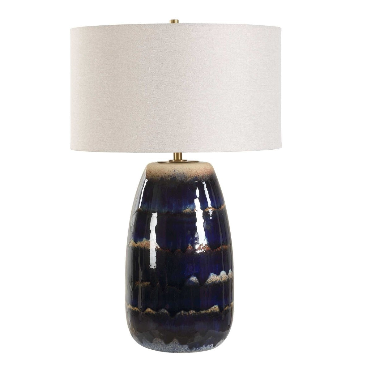 Orleans Blue Glaze Table Lamp - Uttermost - Table Lamp by Modest Hut