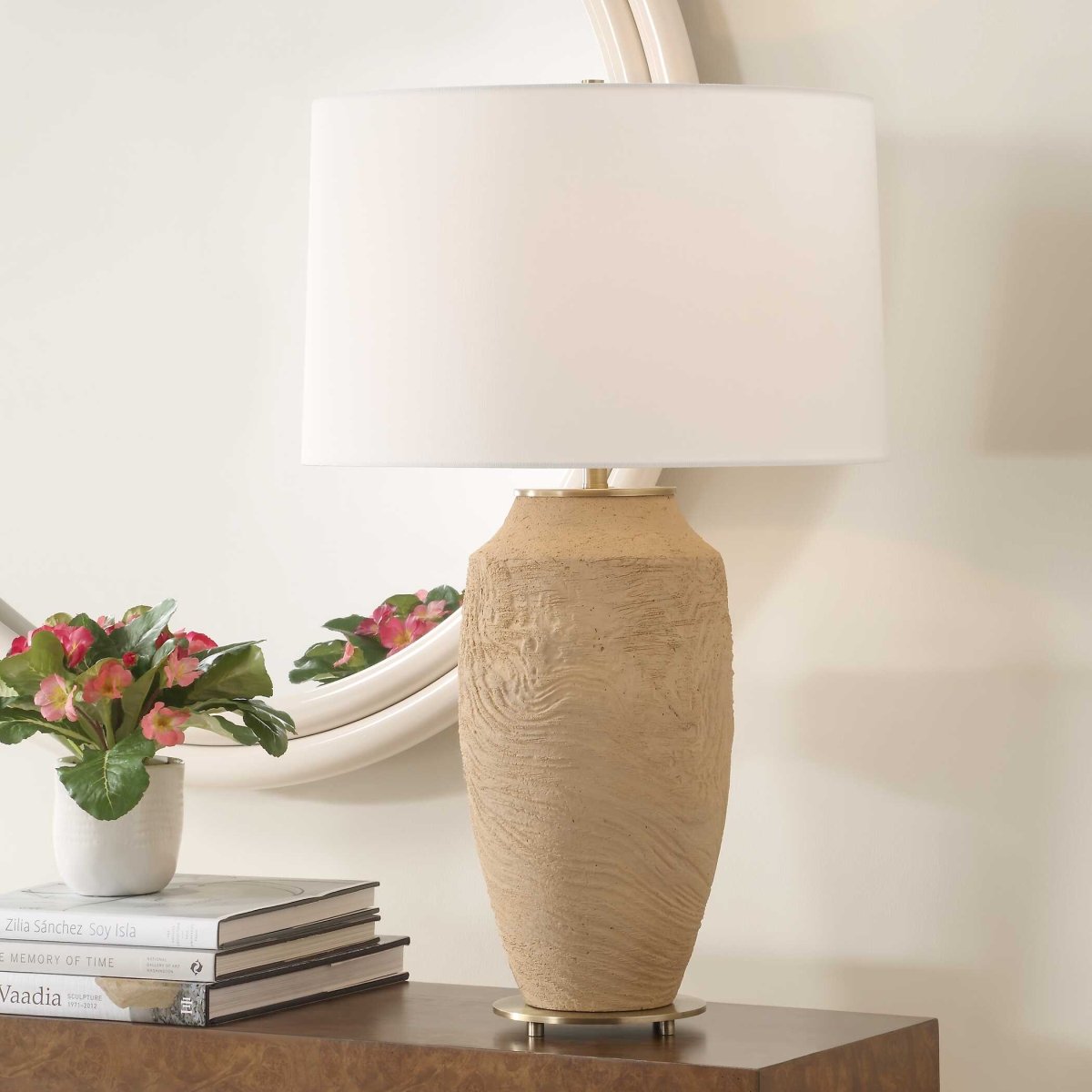 Sandstone Flow Terracotta Table Lamp - Uttermost - Table Lamp by Modest Hut