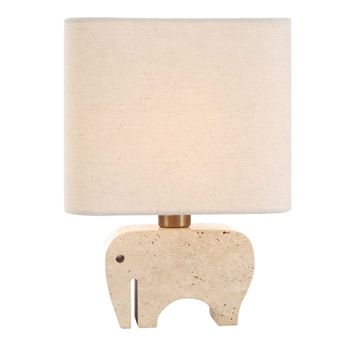Tusk Travertine Accent Lamp - Uttermost - Table Lamp by Modest Hut