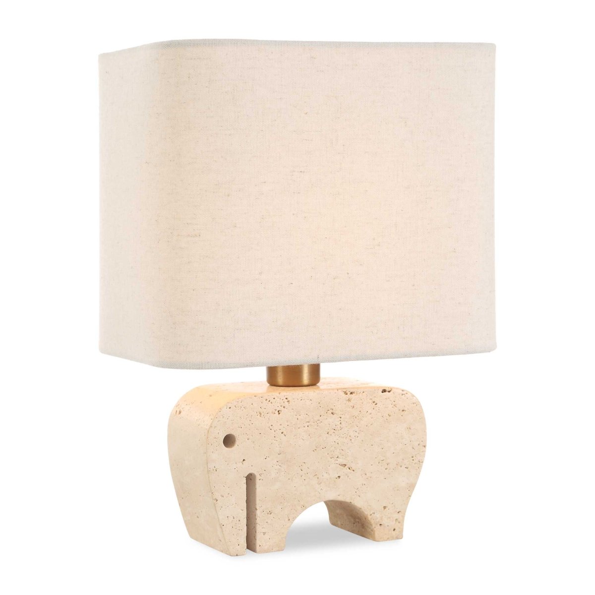 Tusk Travertine Accent Lamp - Uttermost - Table Lamp by Modest Hut