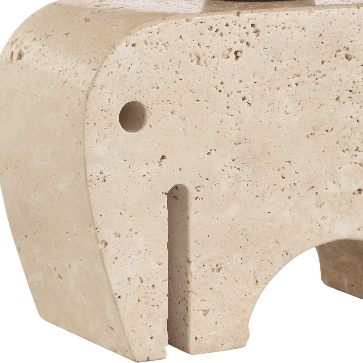 Tusk Travertine Accent Lamp - Uttermost - Table Lamp by Modest Hut