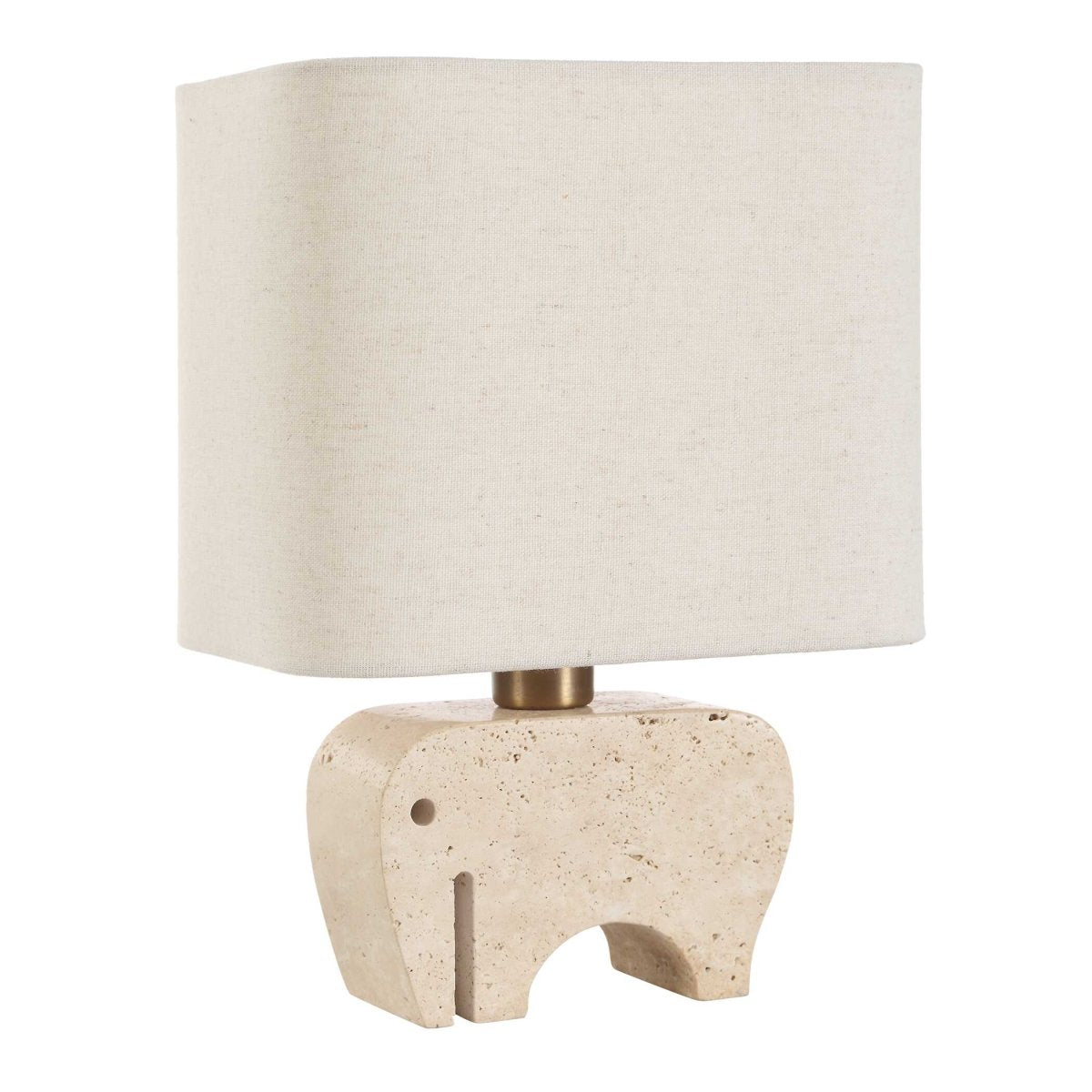 Tusk Travertine Accent Lamp - Uttermost - Table Lamp by Modest Hut