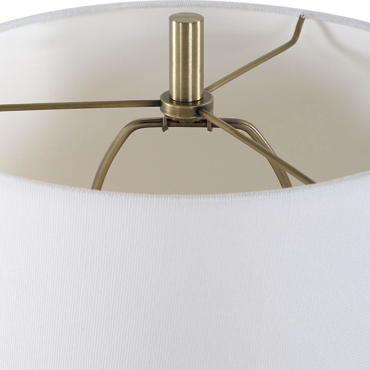Brass Buffet Lamp with Marble Base - Uttermost - Table Lamps by Modest Hut