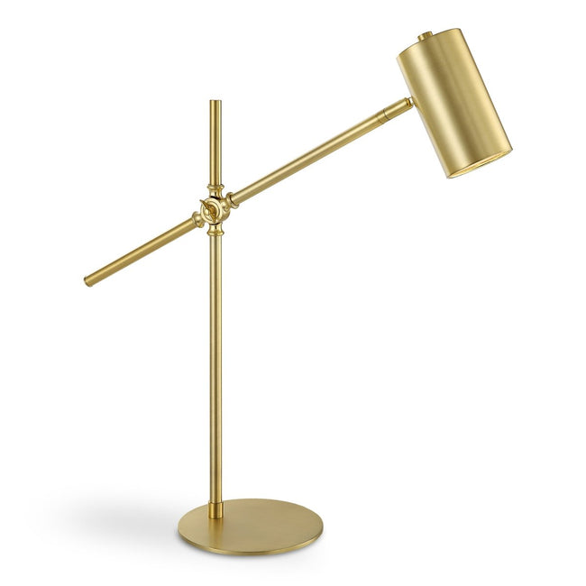 Brushed Gold Desk Lamp with Adjustable Arm - Uttermost - Table Lamps by Modest Hut