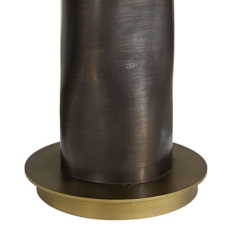 Additional detail view of the Carmine Dark Bronze Aluminum Table Lamp
