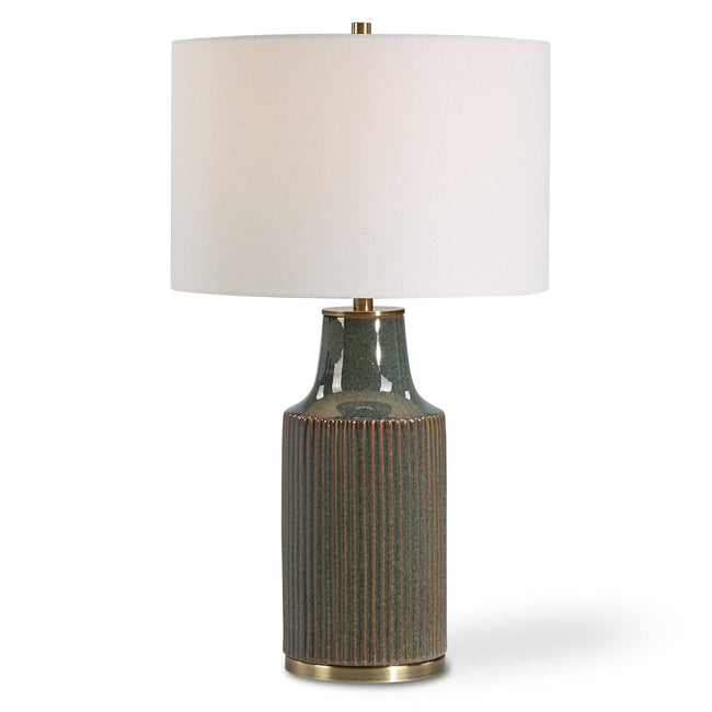 Casual Round Ceramic Table Lamp - Uttermost - Table Lamps by Modest Hut