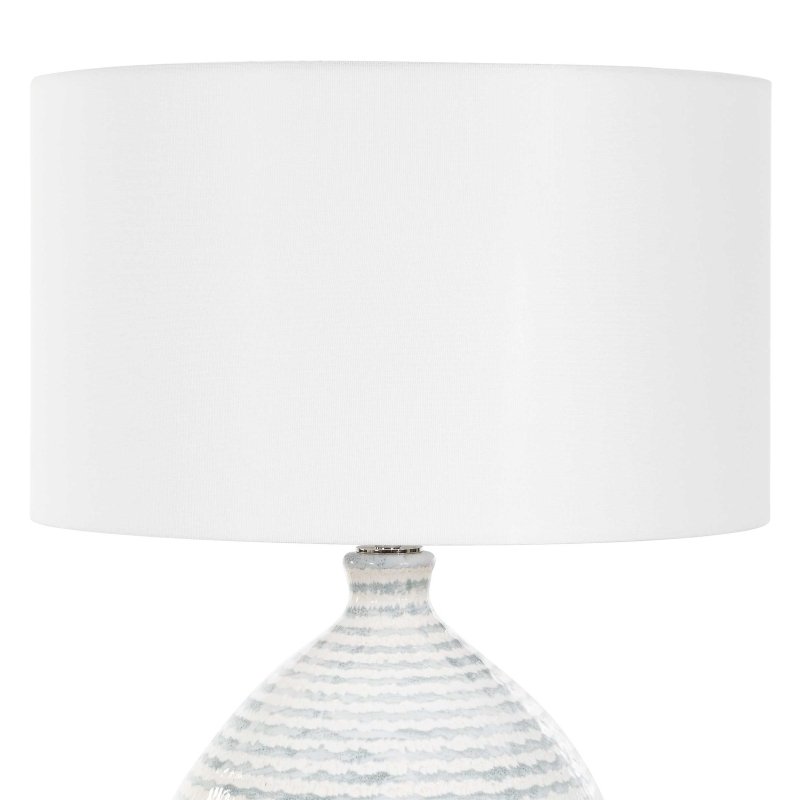 Clary Horizontally Striped Table Lamp - Table Lamps