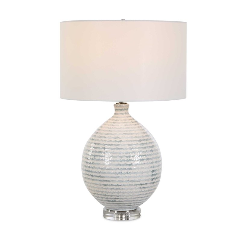 Clary Horizontally Striped Table Lamp - Table Lamps