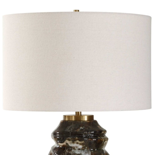 Cuoco Mottled Brown Table Lamp - Table Lamps
