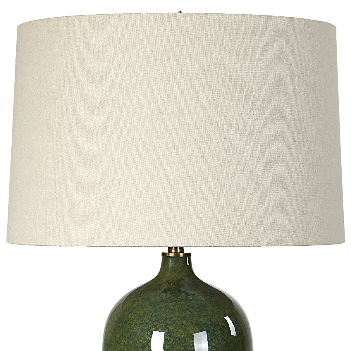 Distressed Emerald Green Ceramic Table Lamp - Uttermost - Table Lamps by Modest Hut
