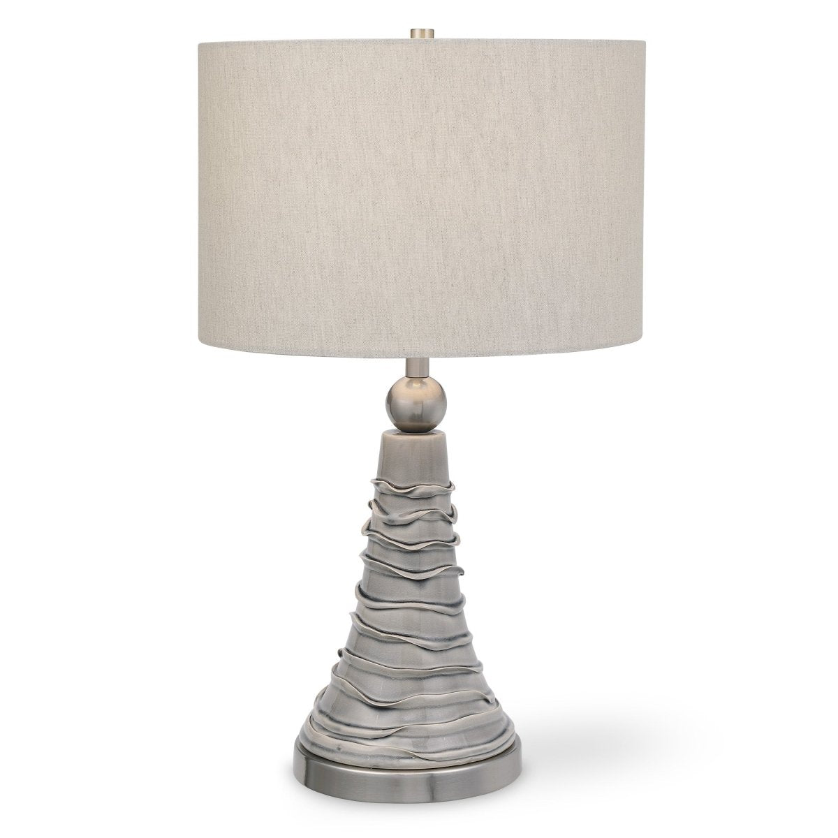 Dove Gray Ceramic Table Lamp - Uttermost - Table Lamps by Modest Hut