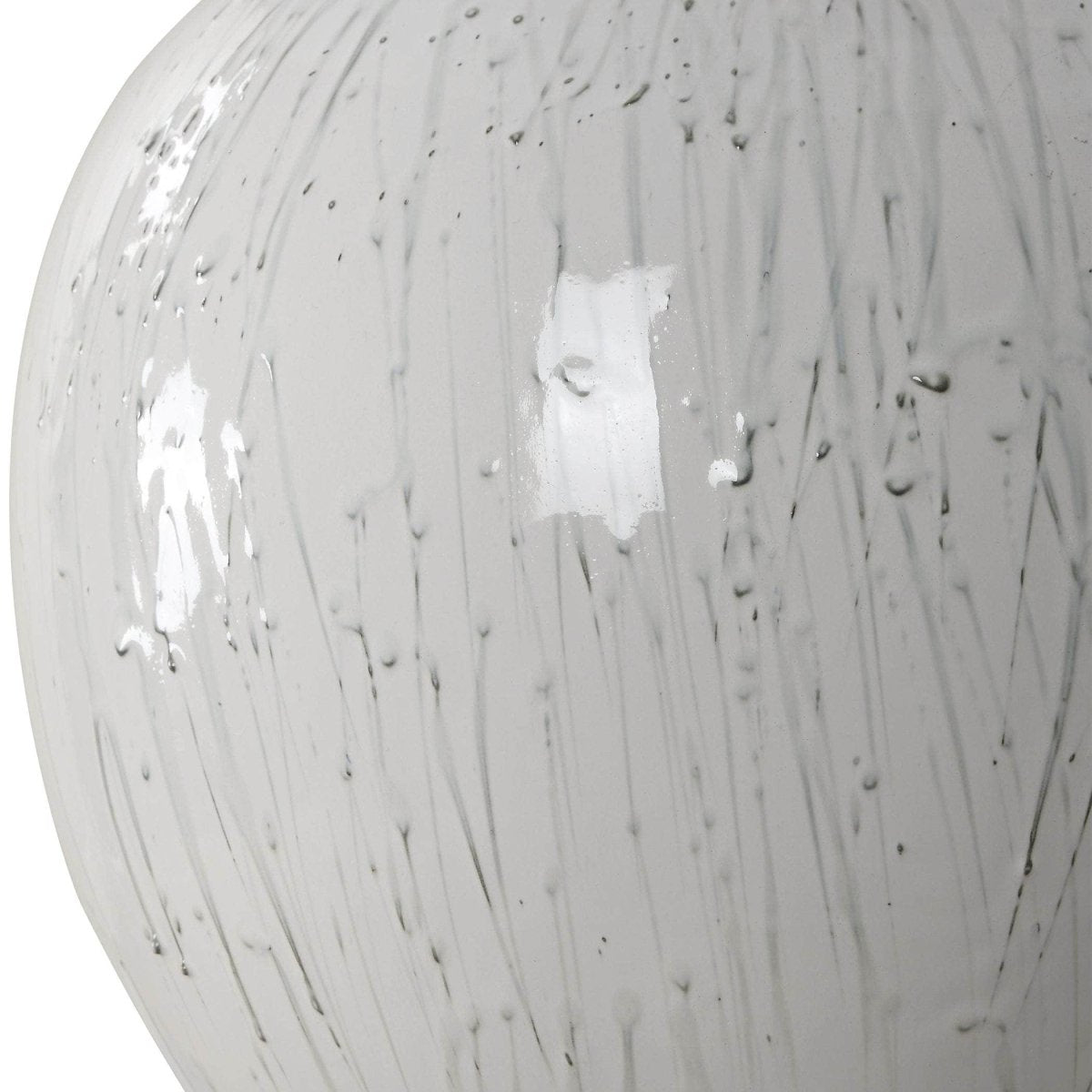 Dribble White Glaze Table Lamp - Uttermost - Table Lamps by Modest Hut