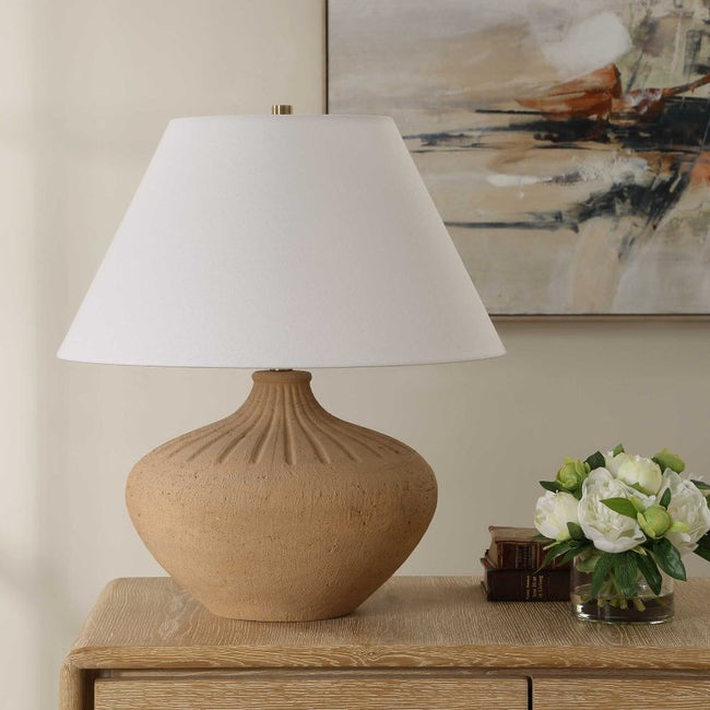 Eldon Terracotta Table Lamp - Table Lamps