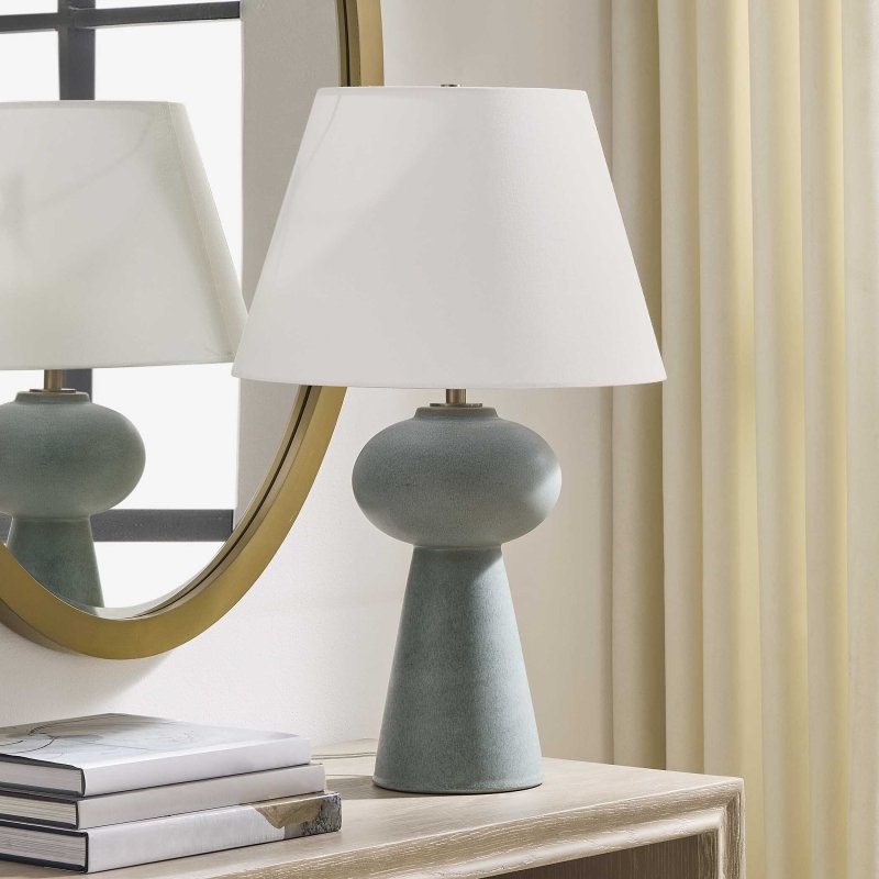 Elwyn Light Blue Table Lamp - Table Lamps