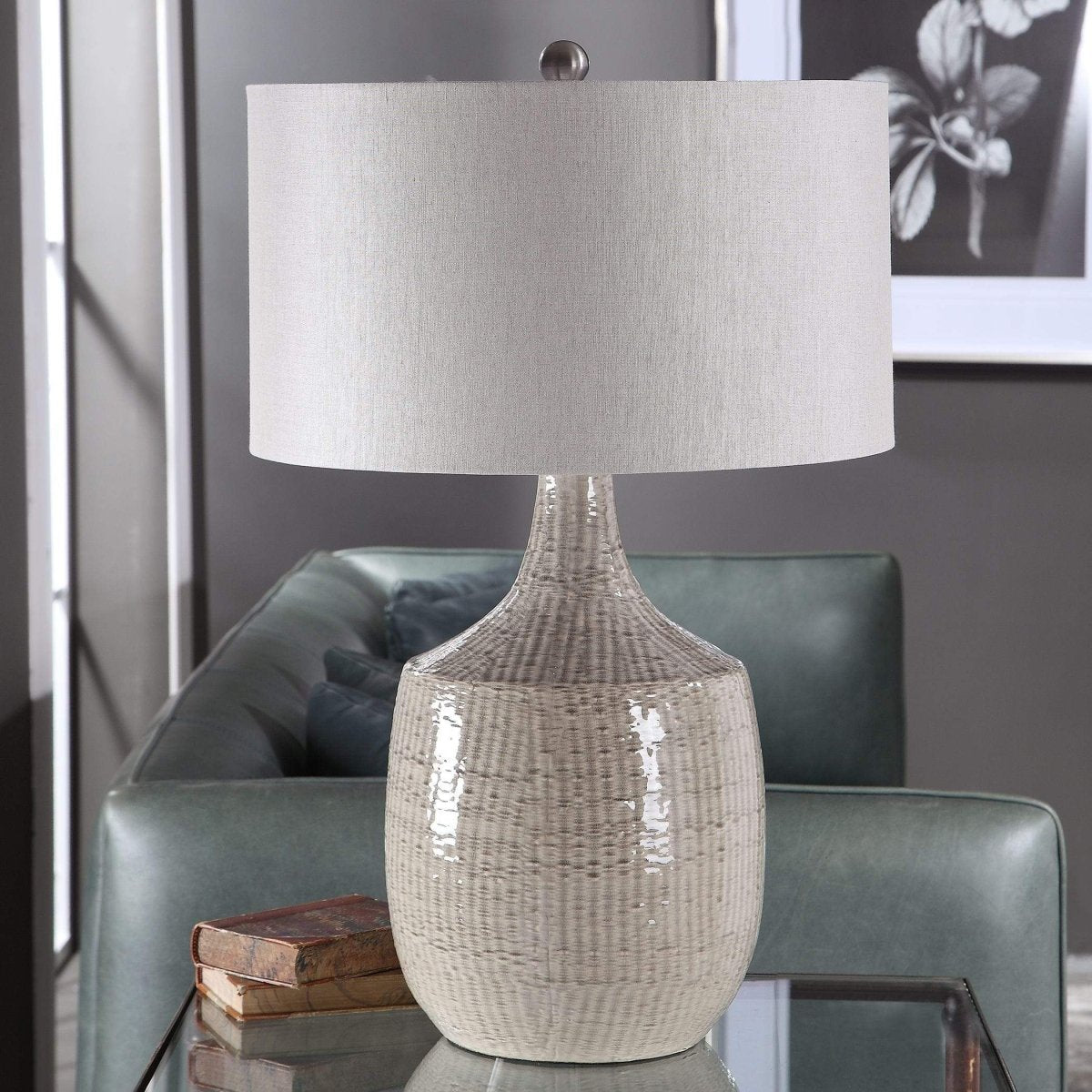 Felipe Gray Table Lamp - Uttermost - Table Lamps by Modest Hut