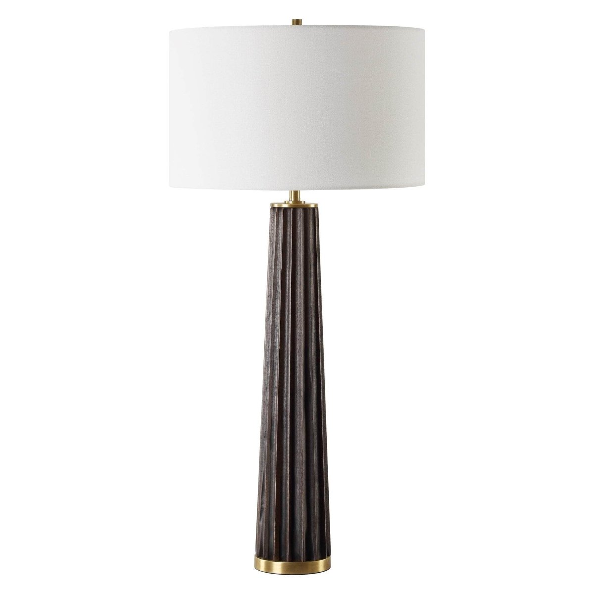 Forage Dark Scalloped Table Lamp - Uttermost - Table Lamps by Modest Hut