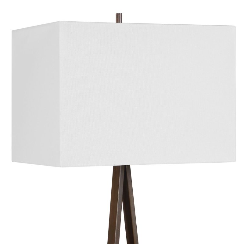 Detail view of the Galloway Dark Bronze Marble Table Lamp finish and construction