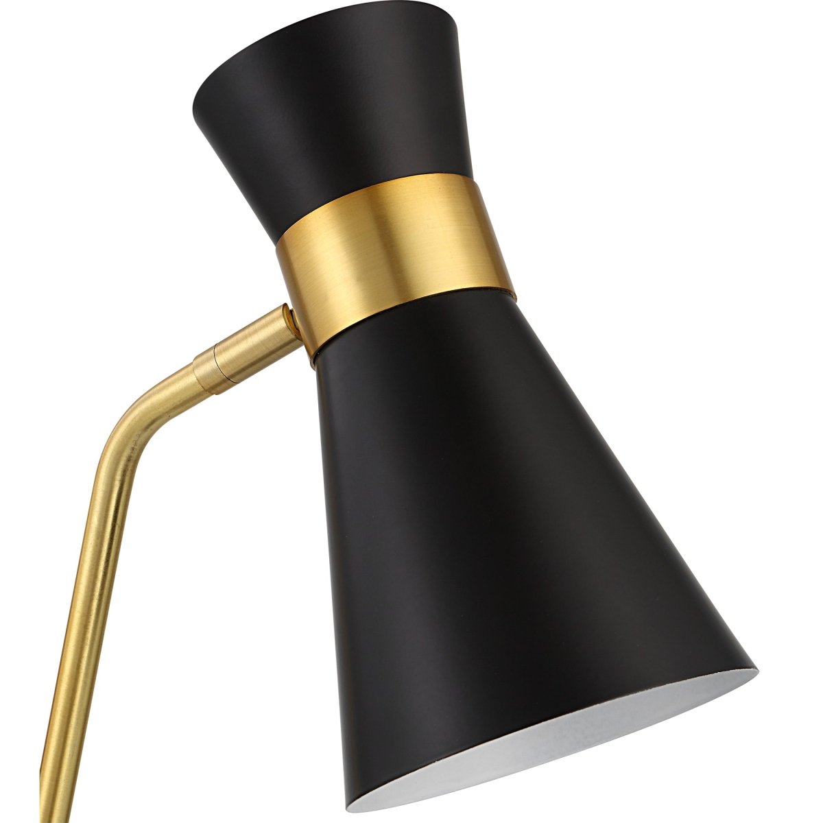 Gold Desk Lamp with Black Marble Foot - Uttermost - Table Lamps by Modest Hut