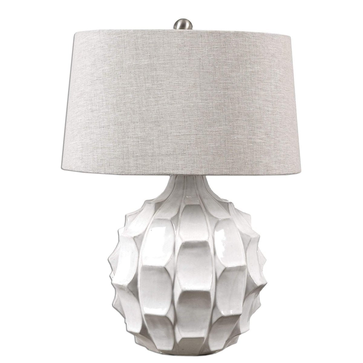 Guerra Scalloped Plated Table Lamp - Uttermost - Table Lamps by Modest Hut