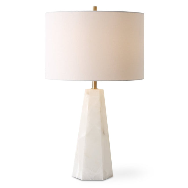 Hexagon Marble Accent Lamp - Uttermost - Table Lamps by Modest Hut
