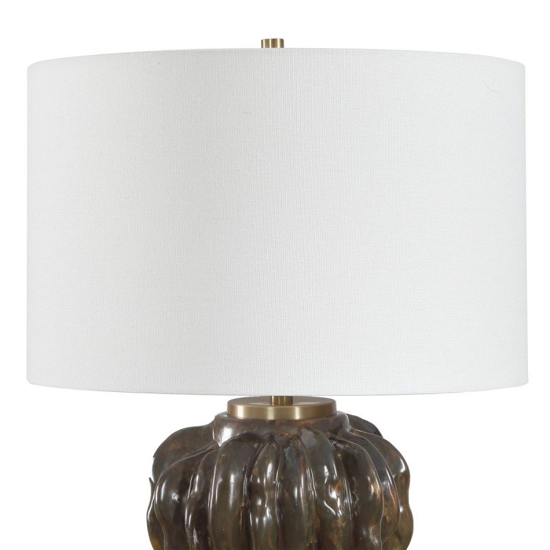 Detail view of the Jaudon Stacked Table Lamp