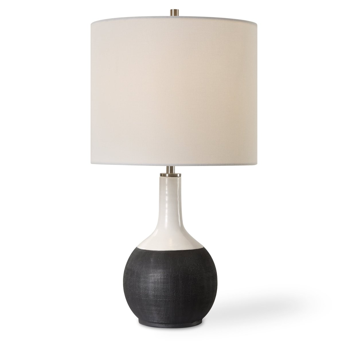 Matte Black Ceramic Accent Lamp - Uttermost - Table Lamps by Modest Hut