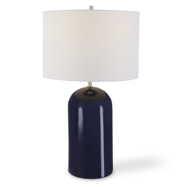 Navy Ceramic Dome Table Lamp - Uttermost - Table Lamps by Modest Hut