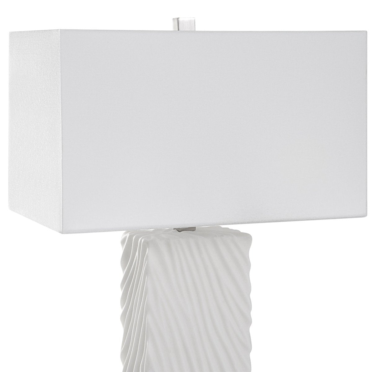 Pillar White Marble Table Lamp - Uttermost - Table Lamps by Modest Hut