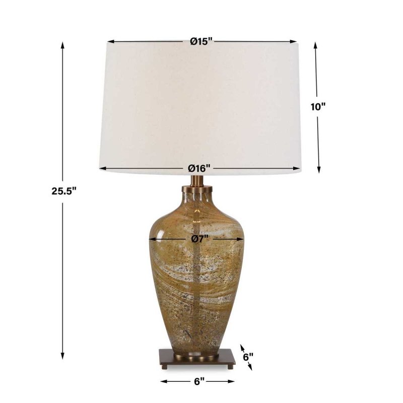Dimension guide for the Rainer Table Lamp