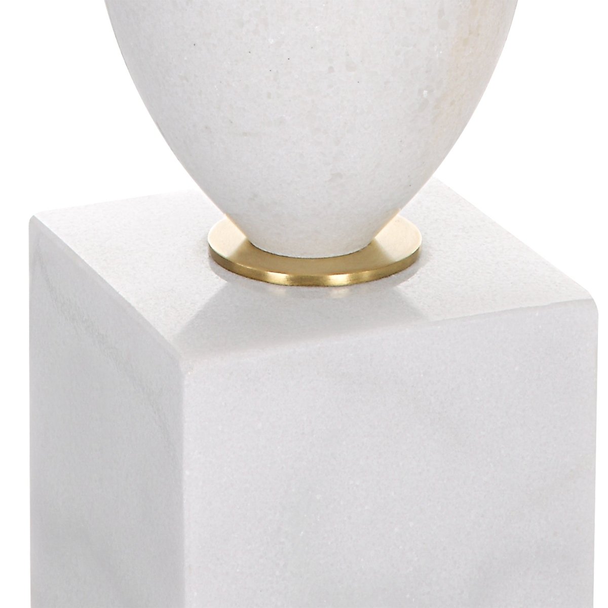 Regalia White Marble Table Lamp - Uttermost - Table Lamps by Modest Hut