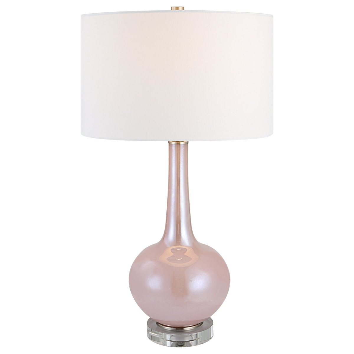 Rosa Pink Glass Table Lamp - Uttermost - Table Lamps by Modest Hut