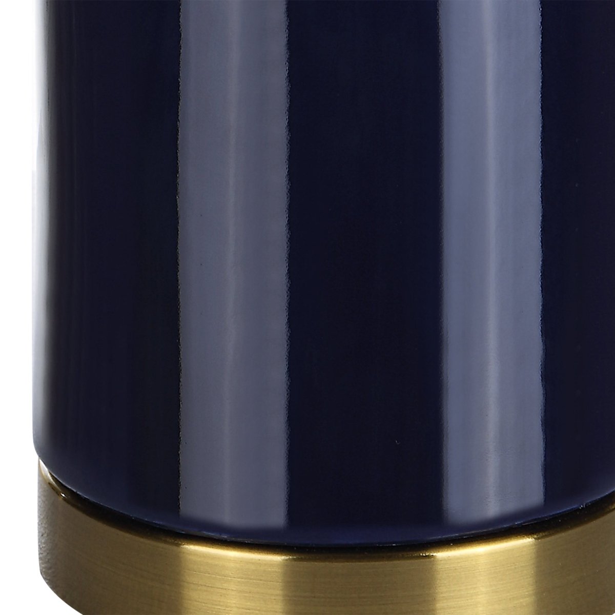 Royal Blue Ceramic Table Lamp with Gold Accents - Uttermost - Table Lamps by Modest Hut