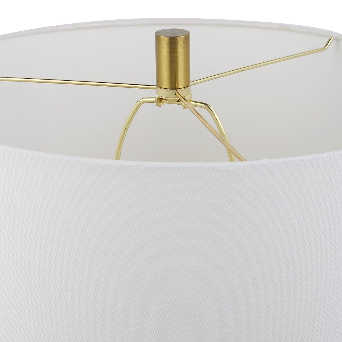 Royal Blue Ceramic Table Lamp with Gold Accents - Uttermost - Table Lamps by Modest Hut