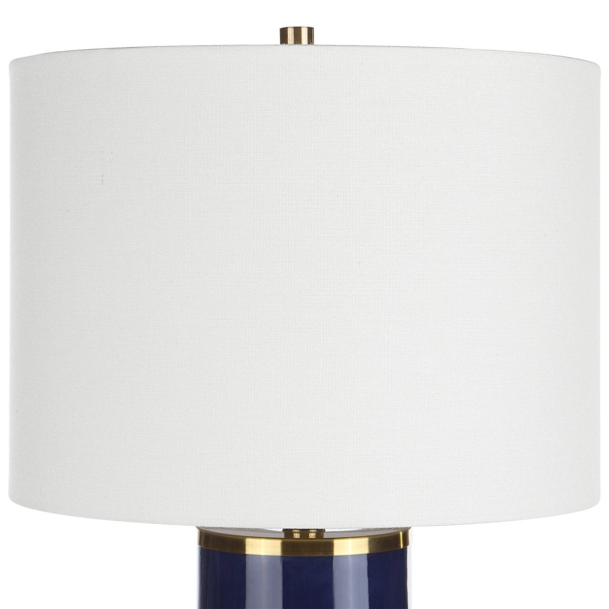 Royal Blue Ceramic Table Lamp with Gold Accents - Uttermost - Table Lamps by Modest Hut