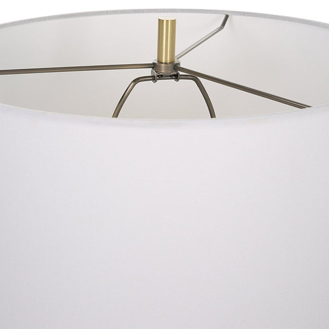 Ruse Whitewashed Table Lamp - Uttermost - Table Lamps by Modest Hut