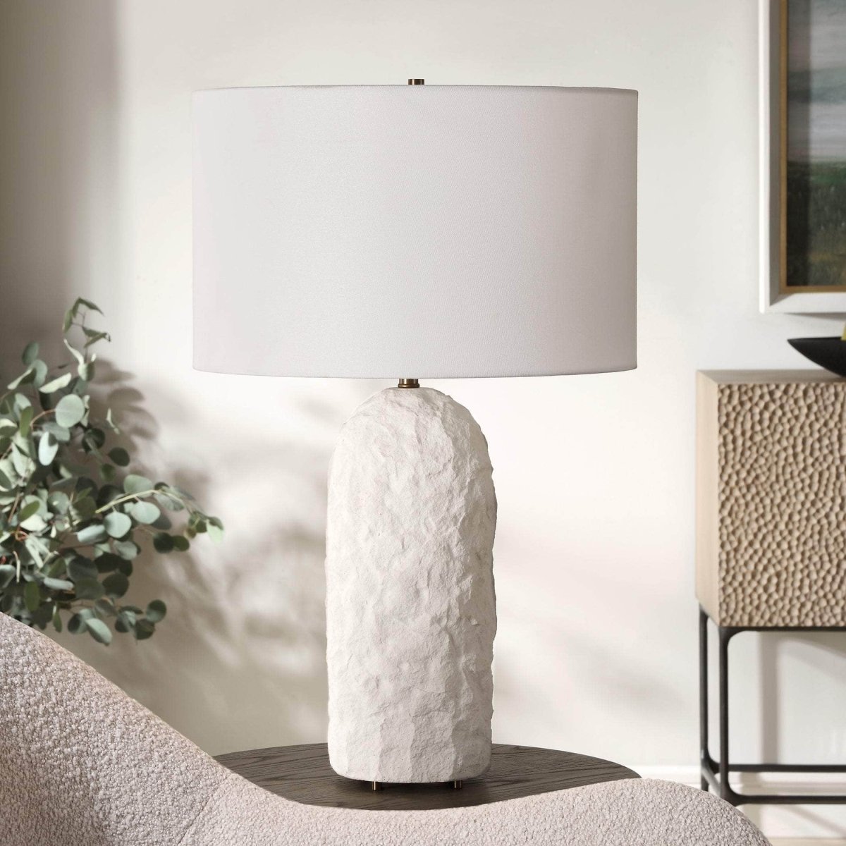 Vieste White Table Lamp - Uttermost - Table Lamps by Modest Hut