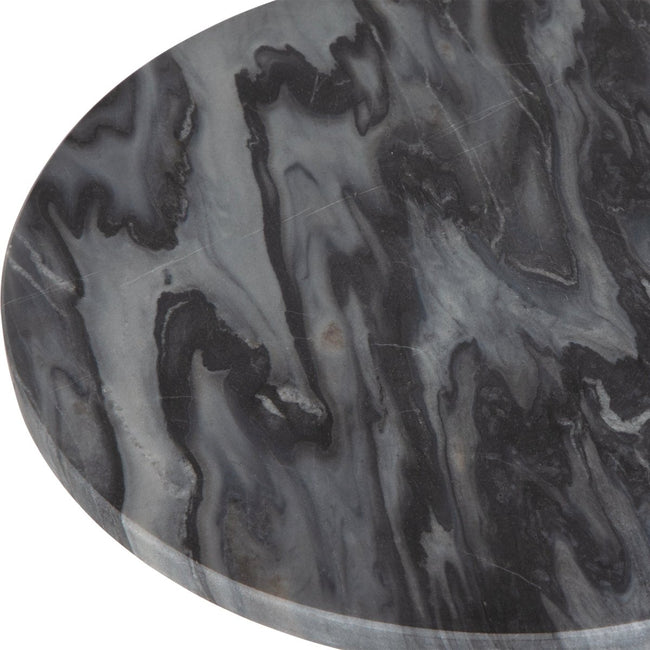 Black Table with Mercury Marble Top - Uttermost - Tables by Modest Hut