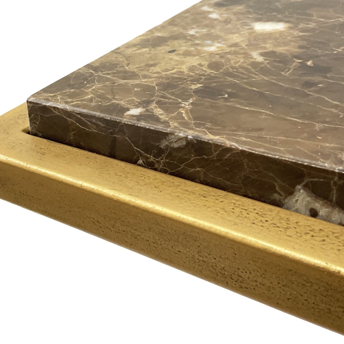 Gold Martini Table with Marble Top - Uttermost - Tables by Modest Hut