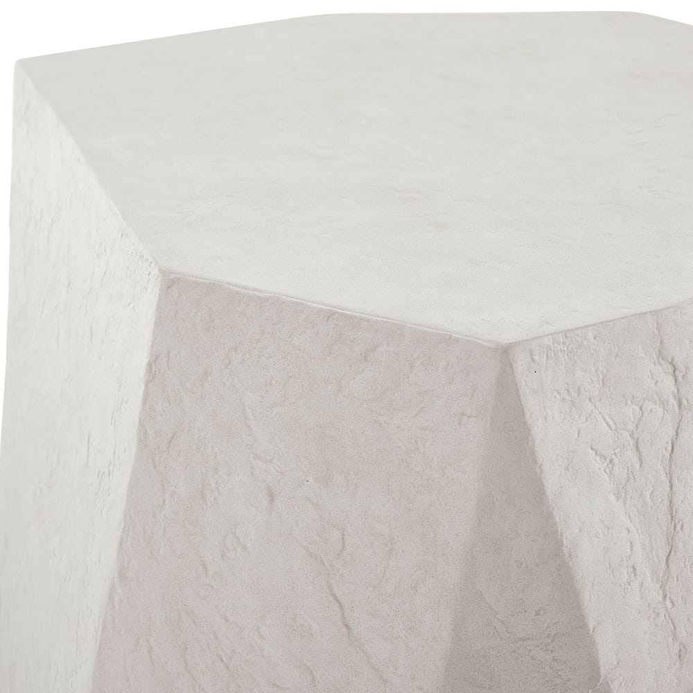 Parra Outdoor Side Table, Limestone - Uttermost - Tables by Modest Hut