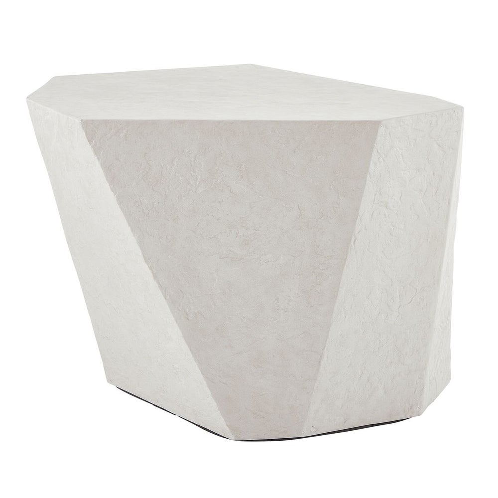 Parra Outdoor Side Table, Limestone - Uttermost - Tables by Modest Hut