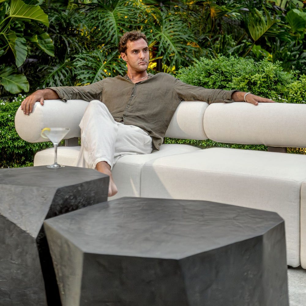 Parra Outdoor Side Table, Slate - Uttermost - Tables by Modest Hut