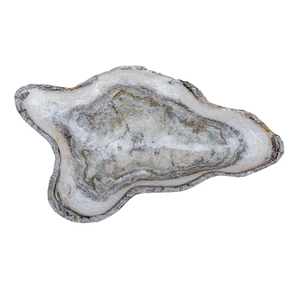 Additional detail view of the Lunara Gray Onyx Indoor-Outdoor Bowl