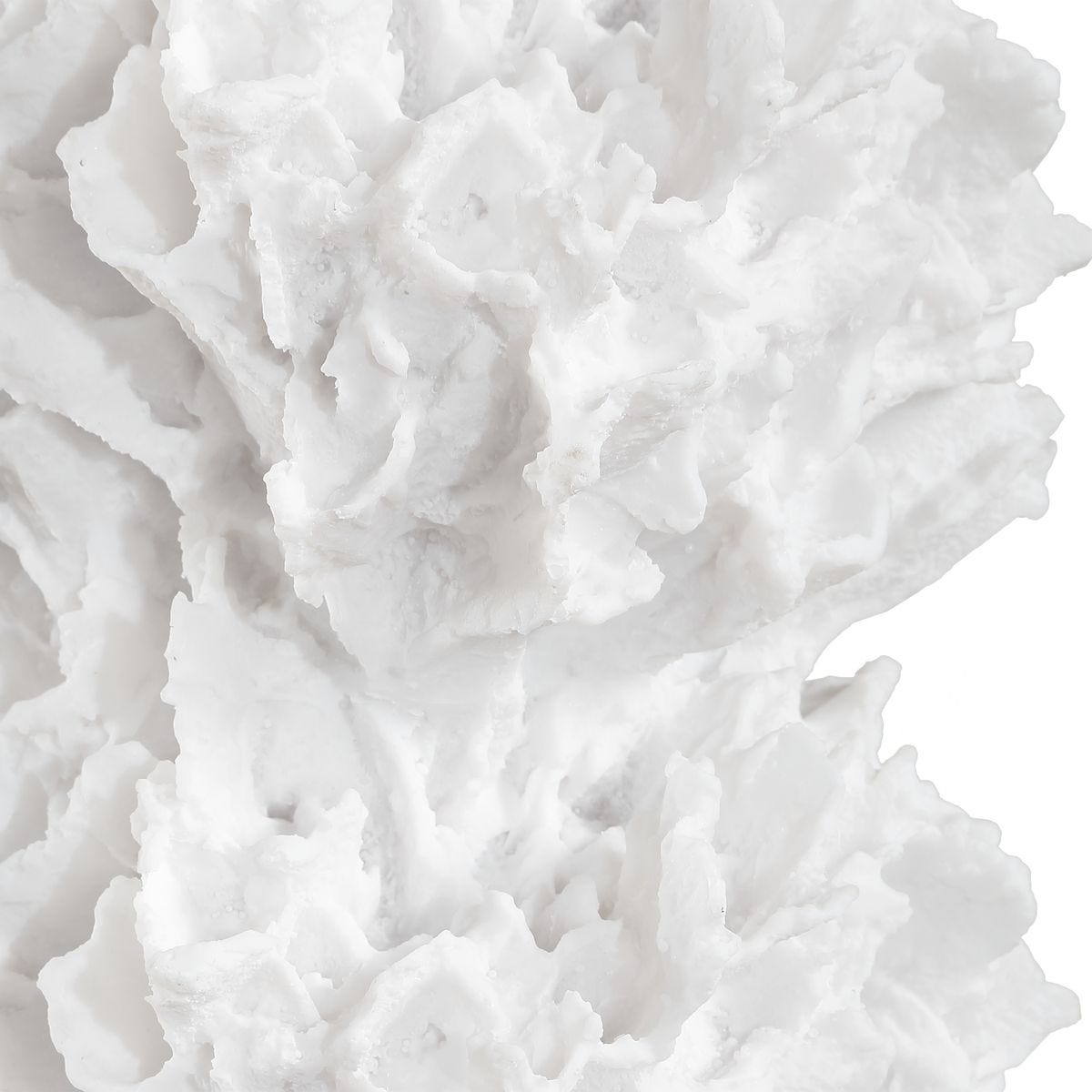 Detail view of the Cambre White Coral Texture Table Lamp