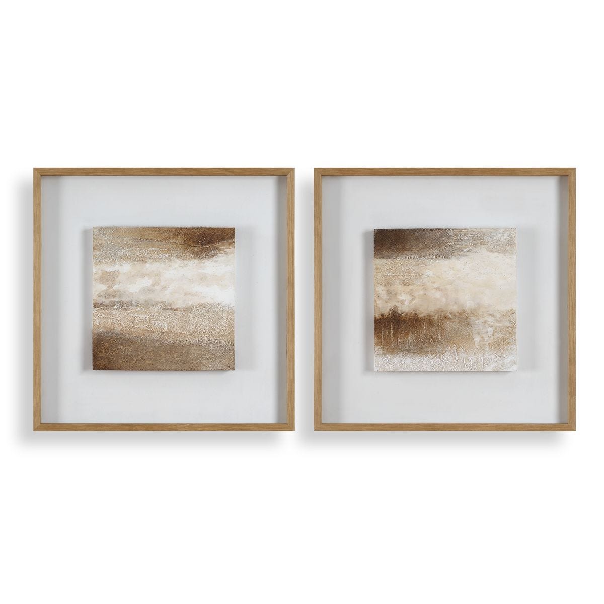 Between Lines Neutral Hand Painted Canvas Set framed canvas by Uttermost