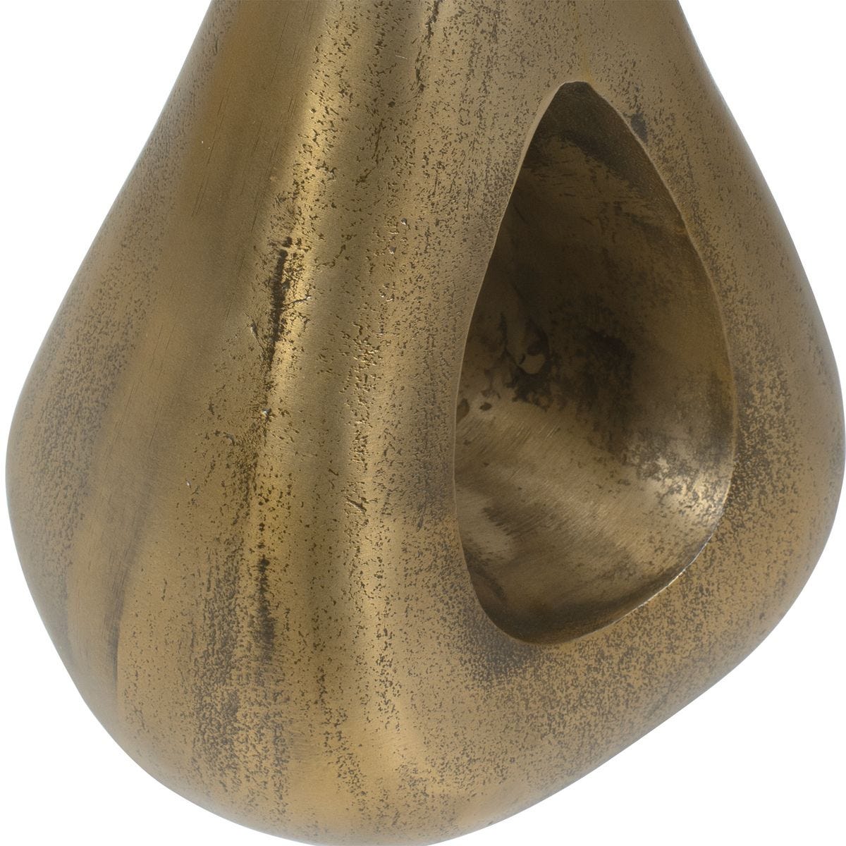 Additional detail view of the Tolstoy Antique Brass Indoor-Outdoor Accent Table image 7