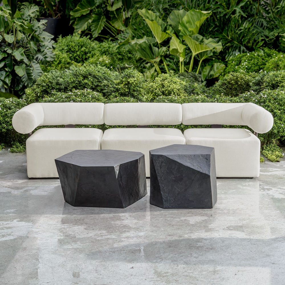 Bolster Back Outdoor Corner Sofa - Uttermost - by Modest Hut