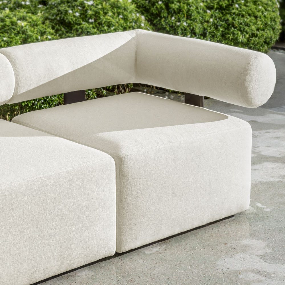Bolster Back Outdoor Corner Sofa - Uttermost - by Modest Hut