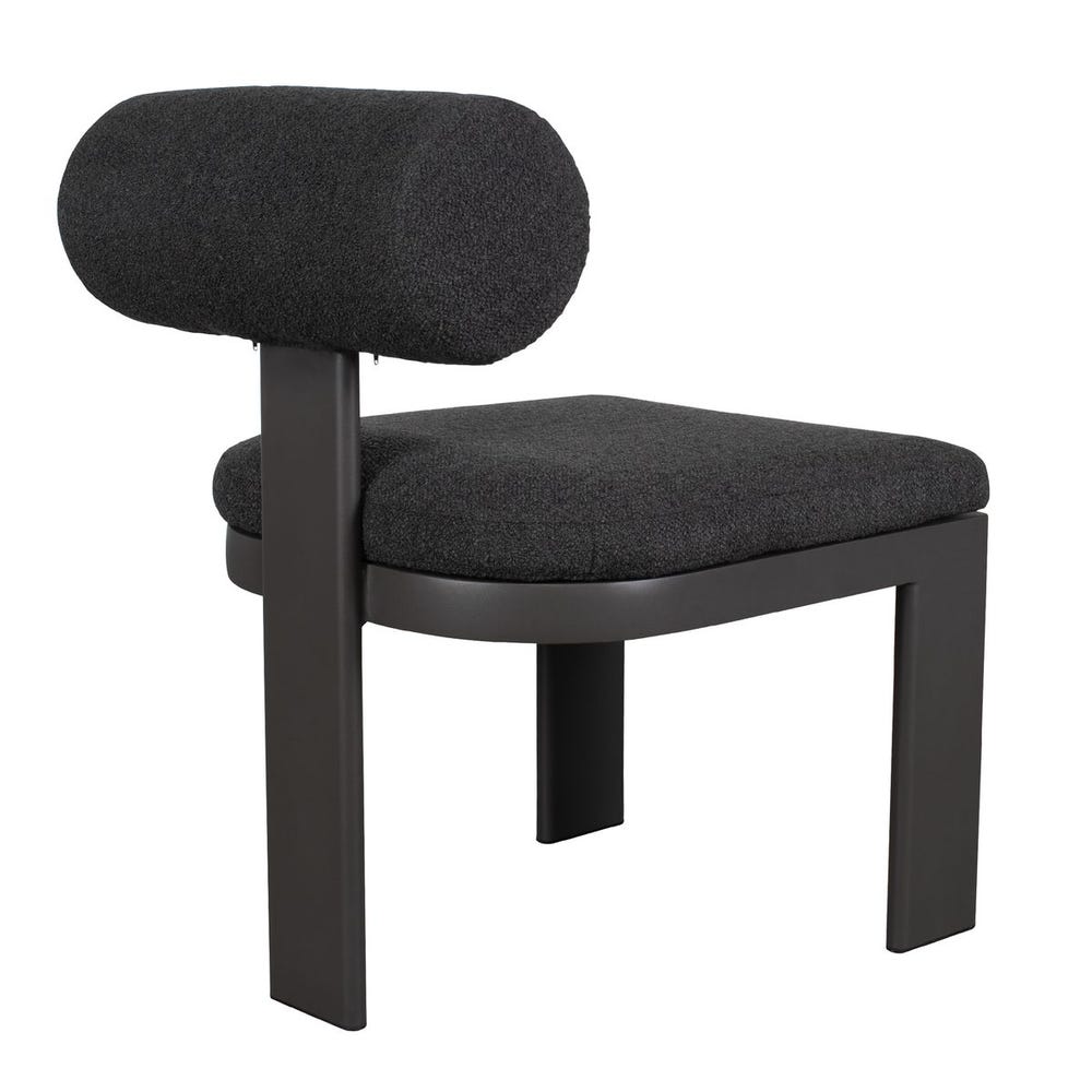 Bolster Back Outdoor Dining Chair - Charcoal - Uttermost - by Modest Hut